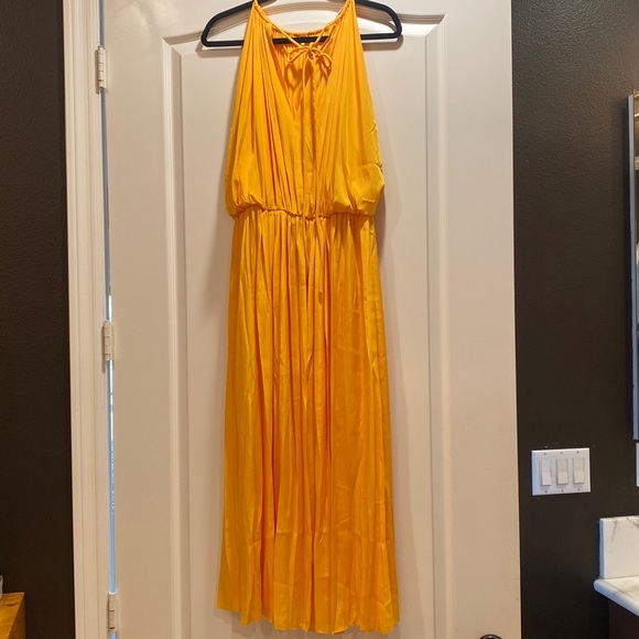 ALC Meredith midi dress in mango NWT - Picture 15 of 17